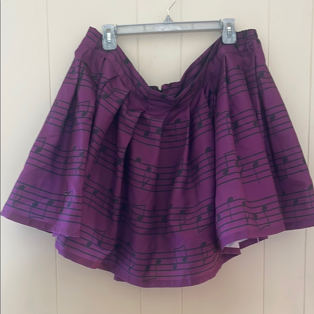 Purple Music Note Skirt